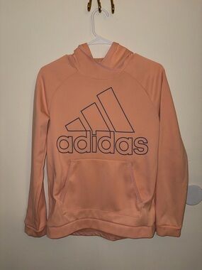 adidas Peach Pullover Hoodie with Logo